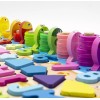 FABRICA DEL JUEGO Tablero De Madera Educativo 6 En 1