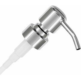 Stainless Steel Soap and Lotion Dispenser Pump,Polished Replacement Head for Bottles with 2.5cm/0.98in Diameter