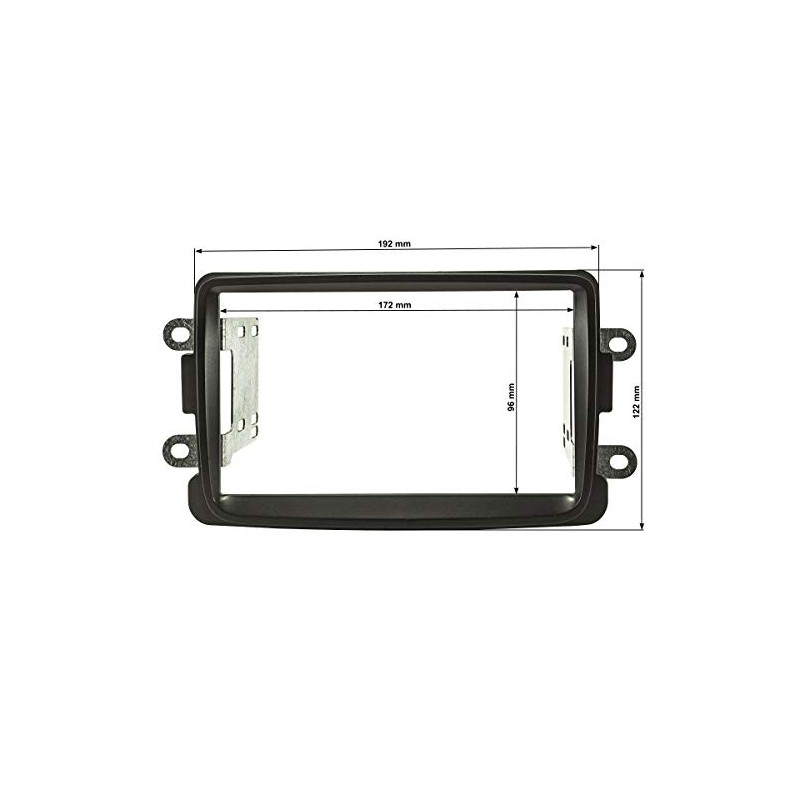 tomzz Audio 2409-017 Double DIN Radio Faceplate Compatible with Dacia