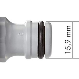 Fittingstore - Gardena Y-Splitter 3-Way or with G 3/4 Inch Internal Thread Tap Valve (A3: G3/4 Inch Female - 2x Plug)