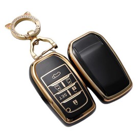 ZANEKO Alphard Key Case Compatible Toyota Alphard 30 Series Late Early Period Key Cover (Black), black, (1)