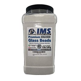 #12 Premium Glass Beads - Extra Fine - 12 lbs/5.44 kg - Blasting Media - 140-230 US Mesh