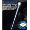 Rechargeable Flashlight High Lumens-12000LM Super Bright Magnetic Flash Light with