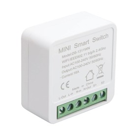 Mini Interruptor WiFi Inteligente, Módulo de Interruptor de Luz DIY, Módulo de Control de Luz de Pared para el Hogar, Control por Aplicación para Compartir en Familia, 16A
