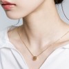 Gold & Deer 14KGP Deer Gold Pendant Necklace Ash Gold
