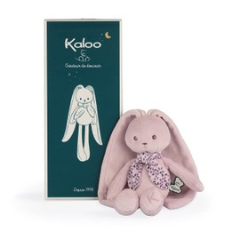 Kaloo - Lapinoo - Rabbit Doll - Baby’s Bi-Material Jersey & Knit Fabric Toy - 9.8"/25 cm - Pink Colour - Ultra-Soft materials - Gift Box - K969940