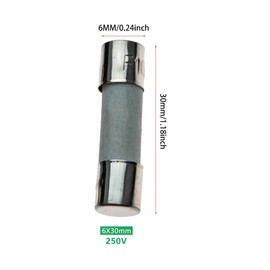 1.6A, 1.6A Fuse, 1.6A250V, Fast Blow Ceramic Fuse 6 * 30MM(20pcs)