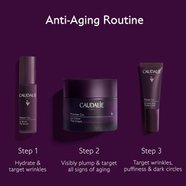 Caudalie Premier Cru Target All Signs of Aging Skin Care Set with Full-Size Premier Cru Anti-Aging Cream Moisturizer + 2 Free Travel-Size Products ($190 Value)