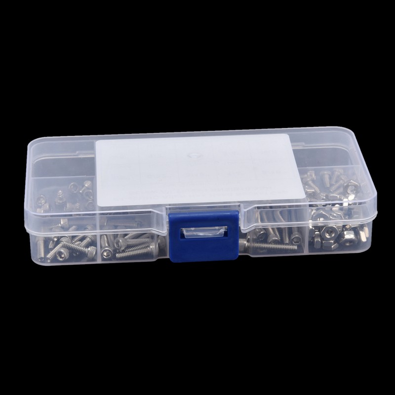 150Pcs Hex Socket Screw Nut Set Stainless Steel CorrosionResistant Industrial