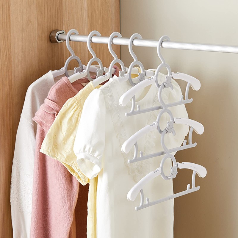 Spesh Pack of 20 Children's Clothes Hangers, 28-36 cm, Adjustable