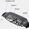 Sports Waist Pack with Headphone Hole, Waterproof Fanny Pack, Lightweight
