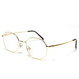 Berkut 1040143 Modeled Date Glasses, Transparent Lenses, Square, Lightweight, Fatigue Resistant, Eye Friendly, gold/clear