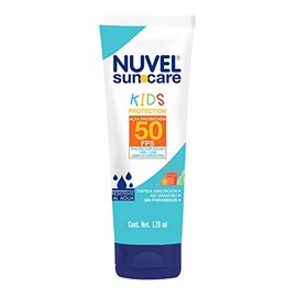 Nuvel SunCare Kids, Protector Solar para Niños y Bebés | Bloqueador Solar Infantil FPS 50+ Cara y Cuerpo | Resistente al Agua, Amplio Espectro, Sin Pa