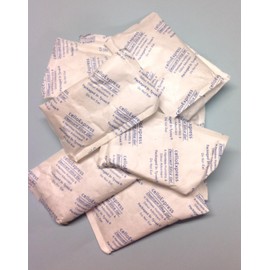 celloexpress 25g Silica Gel Pouches - Pack of 10 - Total Gel Weight 250g - Silica Gel in Tyvek Fabric Sachets (25g, 10)