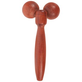 Healvian Wooden Facial Roller Double Ball Scraper Board Eyes Facial Massage Roller Body Scraping Massager for Handheld Skin Care Massage Tools