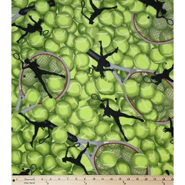 Fleece Packed Tennis Balls Racquets Rackets Players Athletes Sport Green