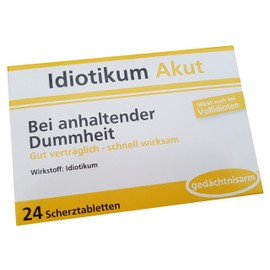 Einkaufszauber Idiotikum Joke Tablets