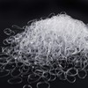 1000Pcs Clear Elastic Hair Bands, MORGLES Hair Elastics with Box,