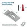 Picture Hanging Security Wall Support Brackets with Screws| Security Bracket,