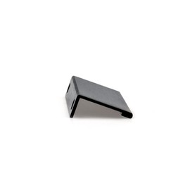 Richelieu Hardware - BP989880990 - Contemporary Aluminum Edge Pull - 9898 - 80 mm - Brushed Black Finish