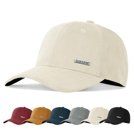 Sukeen Baseball Cap Men Women Plain Hardtop Hat for Men Women Plain Size Adjustable Cap Men Suitable for Daily Use Hiking Camping Cycling Mountaineering Baseball, cream-coloured