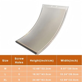 PanSukided Magnetic Seal Dog Door Replacement Flap with Noise Reducing Cold Weather Insulation for Doggie Pets, 12 7/8” x 8 1/8”