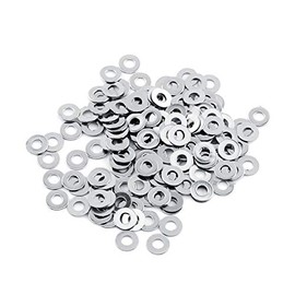 Flat Washers,100pcs 304 Stainless Steel Metric flat Washers Assortment Kit Washers Screw Repair Kit Tool M3/M4/M5/M6/M8/M10 (M3*7 * 0.5)
