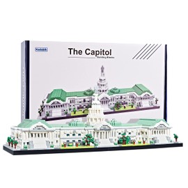 Kadablk Big Architecture US Capitol Model Construction,Mini DIY STEM Assembly Toys, Landmark Model,3630PCS for Adults & Kids Skyscraper Building Block Set,Micro Blocks Set…