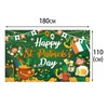 Comelodiant Happy St.Patrick's Day Decorations Backdrop Saint Patricks Day Banner