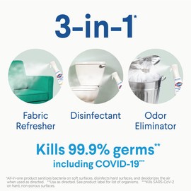 Clorox Disinfecting Mist, Lemon Orange Blossom, Disinfecting Refill, 16 Fluid Ounces, Pack of 3