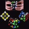 ALaLatois Gear Cube 3x3 with Three-Dimensional Gear Structure Magic Cube