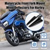 Front Fork Mount Wind Deflectors Windshield Accessories for Harley Touring