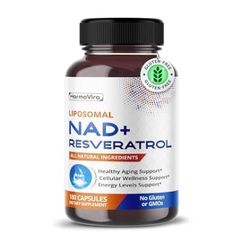 NAD+ RESVERATROL 6000 mg Quercetina 2000 mg Fisetina Pimienta negra - Apoyo al envejecimiento saludable, apoyo a los niveles de energía - Suministro para 120 días - Fabricado en EE. UU.