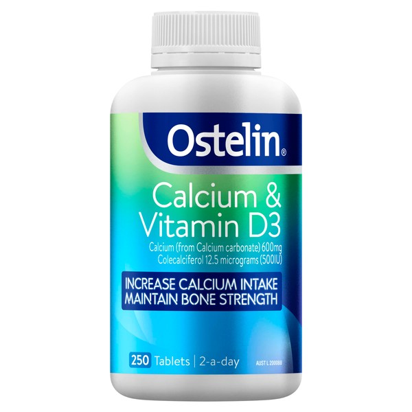 Ostelin Vitamin D Plus Calcium x 250 Tablets