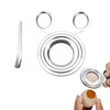 Egg Peeler, Boiled Egg Cutter, Silver Egg Cutter, Shell Remover