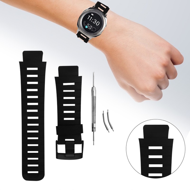 Outdoor Rubber Watchband Watch Strap Replacement Accessory for SUUNTO X-LANDER