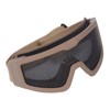 Safety Goggles Breathable Shock Resistant Iron Mesh Patterned Wind Sand
