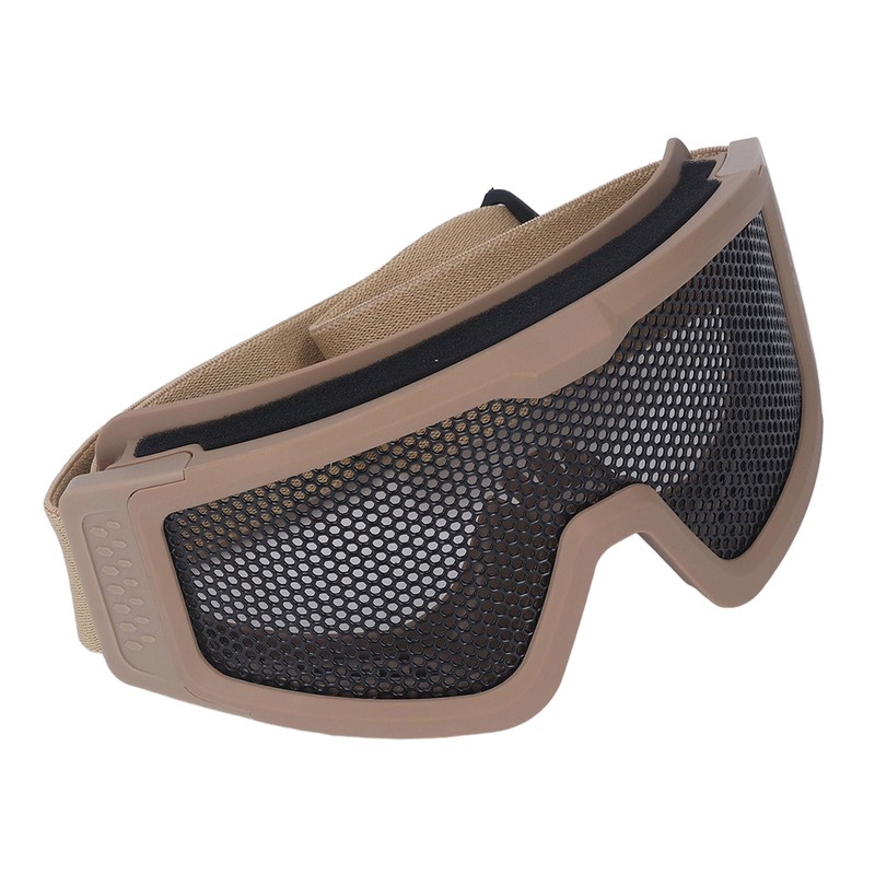 Safety Goggles Breathable Shock Resistant Iron Mesh Patterned Wind Sand