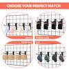 wutfuooo 40 Pack 4 Inch Gridwall Hooks, Grid Panel Hanging