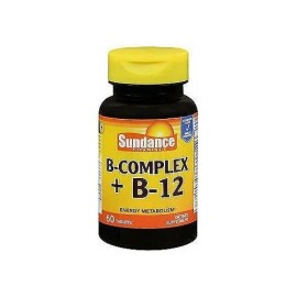 Sundance Vitamins B-Complex Plus B-12 Dietary Supplement Tablets 60 Ct Pack of 6