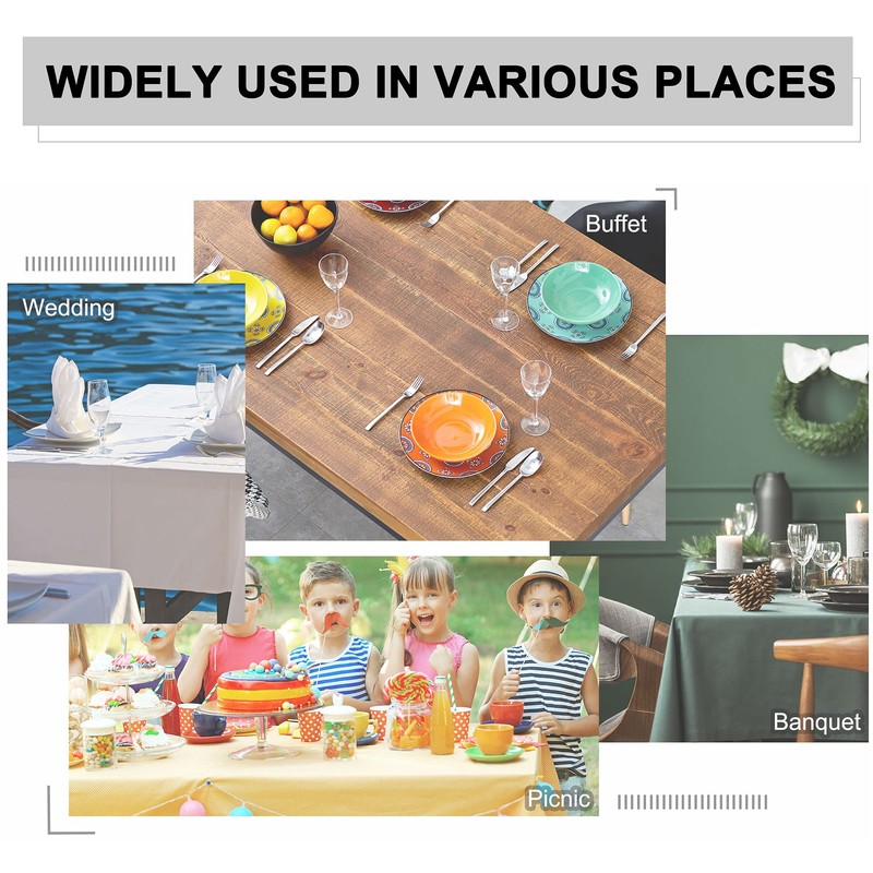 sourcing map Dining Table Cover Reusable Rectangular, Table Cloths Wipe