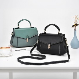 imeetu Genuine Leather Crossbody Bag for Women, Tote Bag Removable Shoulder Strap(Green)