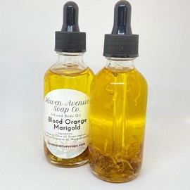 Blood Orange Body Oil - Organic Hydrating Massage Oil