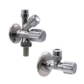 VARIOSAN Valve Connection Set 12685, 1/2 Inch, Combination Angle Valve & Angle Valve, Self-Sealing