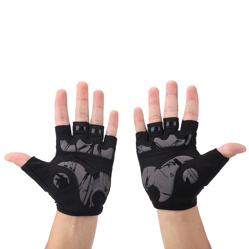 BOODUN 1 Pair Unisex Mountain Bike Breathable Half Finger Gloves