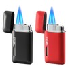 Cponmist 2 Pack Mini Butane Lighter, Double Jet Torch Lighter
