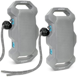 RHINR Boat fenders Boat Bumpers for Docking EVA Portable Boat Fenders for Fishing Boats, Pontoon Boats, Bass and Jet Ski, Upgraded with Easy Install System (2)