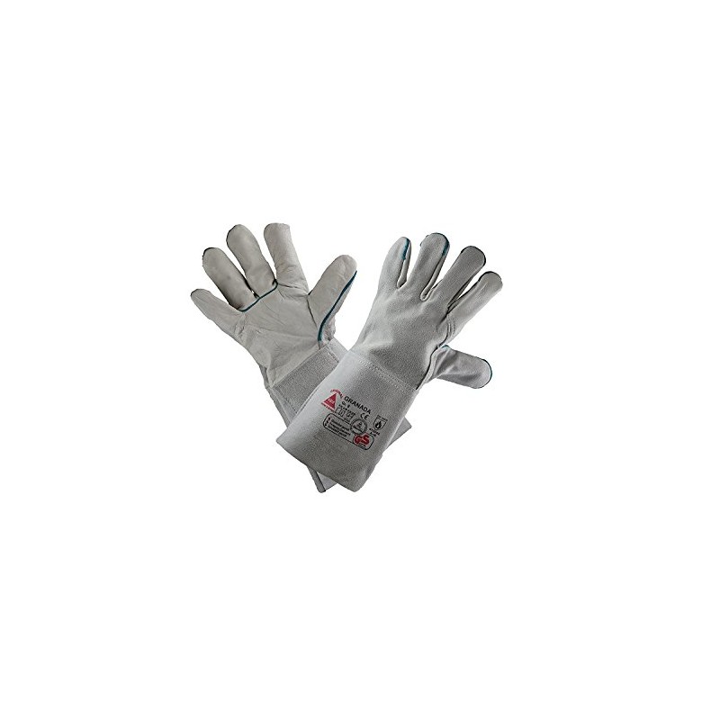 Hase Lightweight Welding Gloves Granada Cowhide Grain Leather TÜV GS