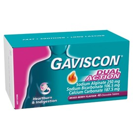 Gaviscon Dual Action Mixed Berry Tab X 48