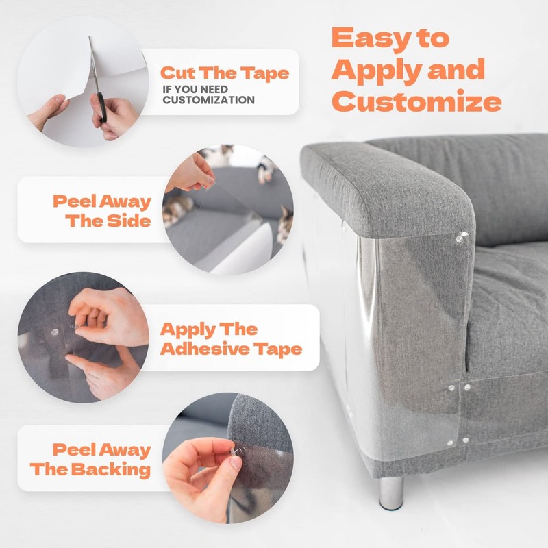 KatSupreme Cat Scratch Furniture Protector - Couch and Sofa Guards
